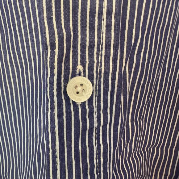 New Zealand Auckland Flip Cuff Long Sleeve Striped Button Down Shirt Size XXL - Picture 9 of 13